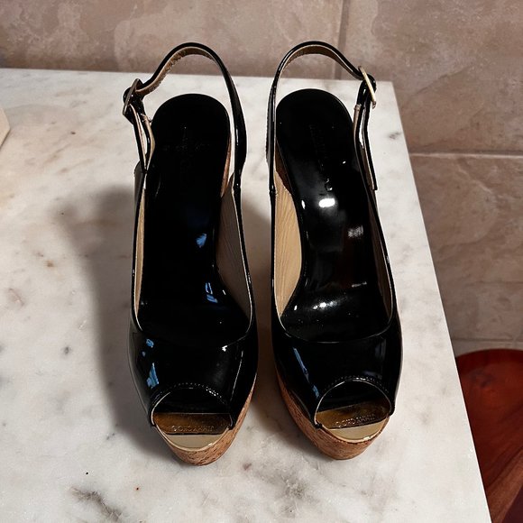 Jimmy Choo peep toe wedges - Picture 1 of 7